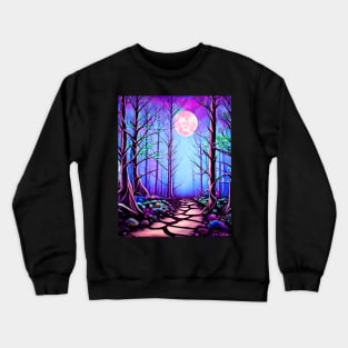 Beautiful Forest Moonlight Crewneck Sweatshirt